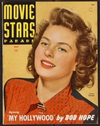 2r100 MOVIE STARS PARADE magazine May 1944 great portrait of Ingrid Bergman in Gaslight!