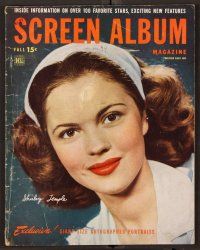 2r120 SCREEN ALBUM magazine Fall 1948 great close up of newly married Shirley Temple!