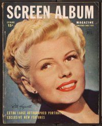 2r118 SCREEN ALBUM magazine Spring 1948 Rita Hayworth has glamour and sex appeal!