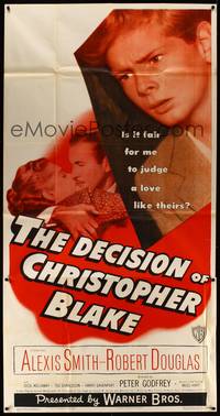 2s374 DECISION OF CHRISTOPHER BLAKE 3sh '48 Alexis Smith, Douglas, Ted Donaldson in title role!