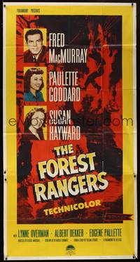 2s405 FOREST RANGERS 3sh R58 Fred MacMurray, Paulette Goddard, Susan Hayward