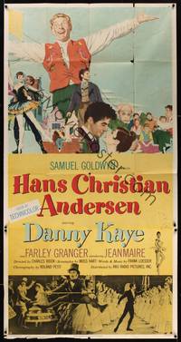 2s421 HANS CHRISTIAN ANDERSEN style A 3sh '53 completely different art of Danny Kaye & cast!