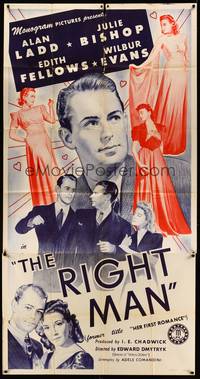 2s426 HER FIRST ROMANCE 3sh R43 bit player Alan Ladd is top billed as The Right Man!
