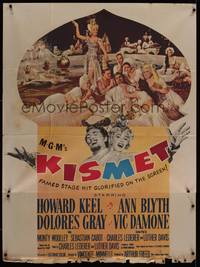2s447 KISMET INCOMPLETE 3sh '56 Howard Keel, Ann Blyth, ecstasy of song, spectacle & love!