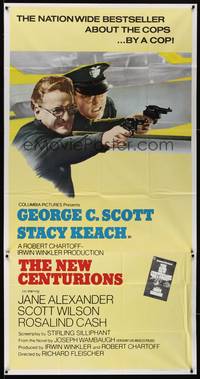 2s502 NEW CENTURIONS int'l 3sh '72 cool different image of cops George Scott & Stacy Keach!