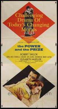 2s535 POWER & THE PRIZE 3sh '56 Robert Taylor, Elisabeth Mueller, drama of today's changing morals!