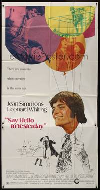 2s561 SAY HELLO TO YESTERDAY 3sh '71 Jean Simmons & her youngest Romeo, Leonard Whiting!