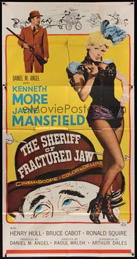 2s573 SHERIFF OF FRACTURED JAW 3sh '59 sexy burlesque Jayne Mansfield, sheriff Kenneth More!