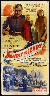 2s583 SOLDIER & THE LADY 3sh R40s Anton Walbrook as Michael Strogoff, The Bandit & the Lady!
