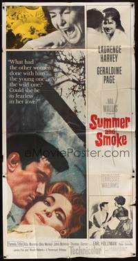 2s598 SUMMER & SMOKE 3sh '61 close up of Laurence Harvey & Geraldine Page!