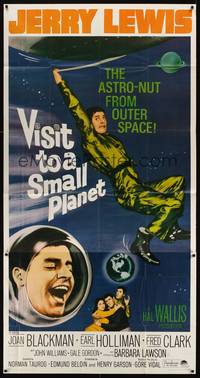 2s631 VISIT TO A SMALL PLANET 3sh R66 wacky alien Jerry Lewis saucers down to Earth from space!