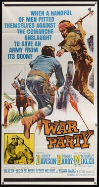 2s638 WAR PARTY 3sh '65 Comanche Indian onslaught, blazing adventure!