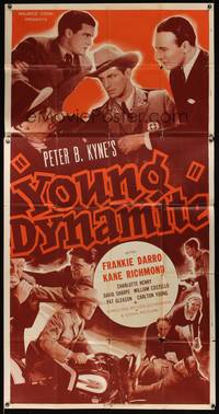 2s658 YOUNG DYNAMITE 3sh '37 Frankie Darro & Kane Richmond, written by Peter B. Kyne!
