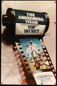 2s061 ANDROMEDA STRAIN English 40x60 '71 Michael Crichton, completely different film strip image!