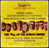 2s212 FALL OF THE ROMAN EMPIRE roadshow 6sh '64 Anthony Mann, Sophia Loren, different image!