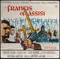 2s217 FRANCIS OF ASSISI 6sh '61 Michael Curtiz's story of a young adventurer in the Crusades!