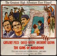 2s226 GUNS OF NAVARONE 6sh '61 Gregory Peck, David Niven & Anthony Quinn by Howard Terpning!