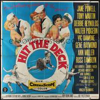 2s232 HIT THE DECK 6sh '55 Debbie Reynolds, Jane Powell, Tony Martin, Walter Pidgeon, Ann Miller