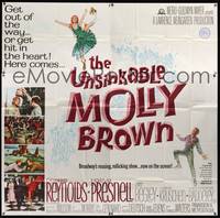 2s296 UNSINKABLE MOLLY BROWN 6sh '64 Debbie Reynolds, get out of the way or hit in the heart!