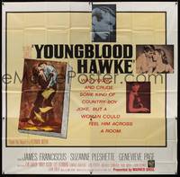 2s303 YOUNGBLOOD HAWKE 6sh '64 full-length art of James Franciscus & sexy Suzanne Pleshette!