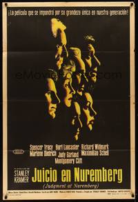 2s125 JUDGMENT AT NUREMBERG Argentinean '61 Spencer Tracy, Judy Garland, Burt Lancaster, Dietrich