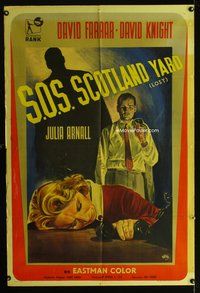 2s133 LOST Argentinean '55 art of David Farrar & Julia Arnall by Bayon, S.O.S. Scotland Yard!
