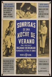 2s165 SMILES OF A SUMMER NIGHT Argentinean '55 Ingmar Bergman's Sommarmattens Leende!