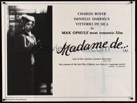 2s048 MADAME DE British quad R80s directed by Max Ophuls, image of Danielle Darrieux!