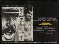 2s060 WOMEN IN LOVE British quad '70 Ken Russell, D.H. Lawrence, Oliver Reed, wild images!