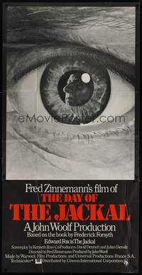 2s071 DAY OF THE JACKAL English 3sh '73 Zinnemann classic, best art of master killer Edward Fox!