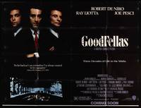 2s014 GOODFELLAS subway poster '90 Robert De Niro, Joe Pesci, Ray Liotta, Martin Scorsese classic!