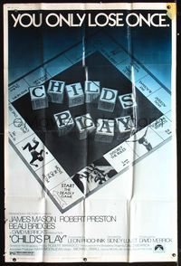 2t410 CHILD'S PLAY 40x60 '73 directed by Sidney Lumet, cool board game image!