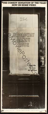 2t062 BROADWAY DANNY ROSE video special 30x72 poster '84 unsuccessful talent agent Woody Allen!