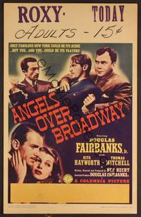 2t078 ANGELS OVER BROADWAY WC '40 Rita Hayworth, Douglas Fairbanks Jr., Thomas Mitchell, Ben Hecht