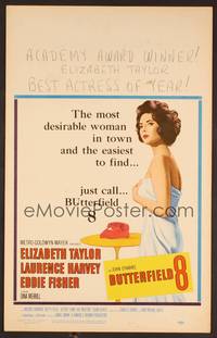 2t106 BUTTERFIELD 8 WC '60 callgirl Elizabeth Taylor is the most desirable and easiest to find!