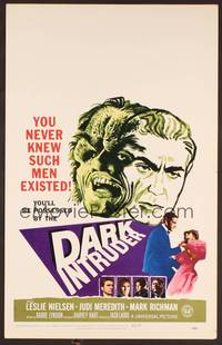 2t132 DARK INTRUDER WC '65 he kills with the power of demons a million years old, cool horror art!