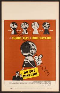 2t139 DO NOT DISTURB WC '65 Doris Day, Rod Taylor, great keyhole images!
