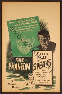 2t283 PHANTOM SPEAKS WC '45 directed by John English, Richard Arlen, Lynne Roberts in peril!