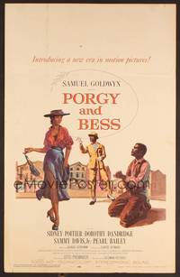 2t286 PORGY & BESS WC '59 art of Sidney Poitier, Dorothy Dandridge & Sammy Davis Jr.!