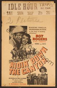 2t295 RIDIN' DOWN THE CANYON WC '42 Roy Rogers, Gabby Hayes, Linda Hayes, Sons of the Pioneers