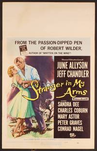 2t320 STRANGER IN MY ARMS WC '59 June Allyson, Jeff Chandler, from passion-dipped pen of Wilder!