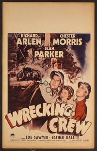 2t371 WRECKING CREW WC '42 Richard Arlen & Chester Morris will wreck anything!