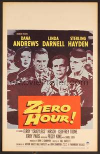 2t377 ZERO HOUR WC '57 Dana Andrews, Linda Darnell, Sterling Hayden, parodied in Airplane!