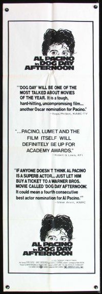 2t386 DOG DAY AFTERNOON 4 door panels '75 Al Pacino, Sidney Lumet bank robbery crime classic!
