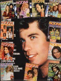2v037 LOT OF 12 PHOTOPLAY MAGAZINES lot '78-'79 John Travolta, Elvis, Jaclyn, Suzanne, Mork + more!