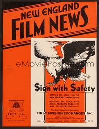 2v090 NEW ENGLAND FILM NEWS exhibitor magazine July 14, 1932 Educational Pictures, Hell Fire Austin