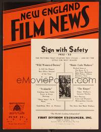 2v089 NEW ENGLAND FILM NEWS exhibitor magazine June 30, 1932 cool ads from Fox and Columbia!