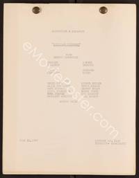 2v062 NICHOLAS NICKLEBY continuity & dialogue script June 11, 1947 written by John Dighton!