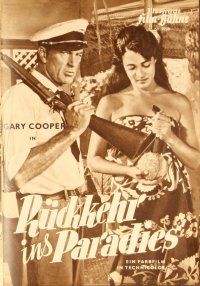 2v269 RETURN TO PARADISE German program '53 Gary Cooper, from James A. Michener's story, different!
