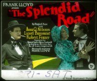 2v213 SPLENDID ROAD glass slide '25 Anna Q Nelson, gambler Lionel Barrymore, Robert Frazer